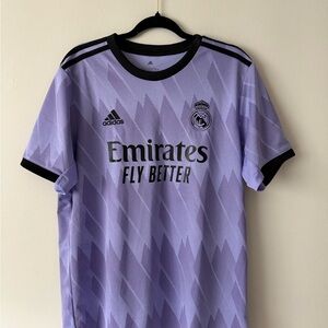 Real Madrid * Adidas Lavender Jersey with Black Trim
